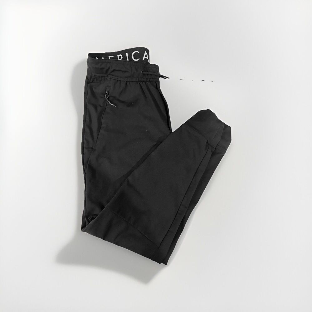 American Eagle Athletic Jogger Pants Women XS Jet Black Lightweight
